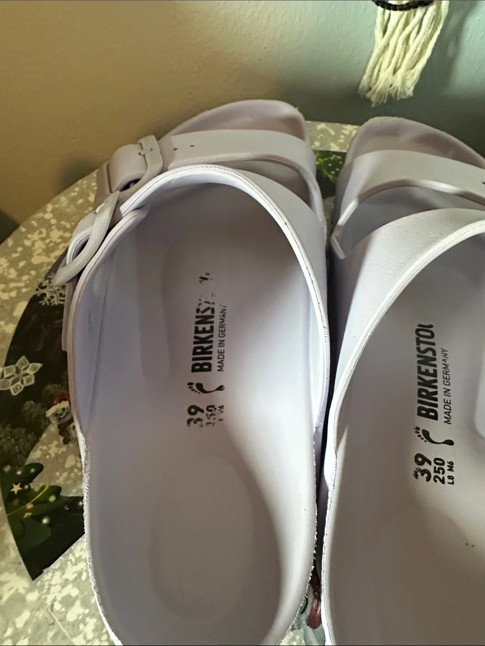 Birkenstock Lilac Double-Buckle EVA Slides